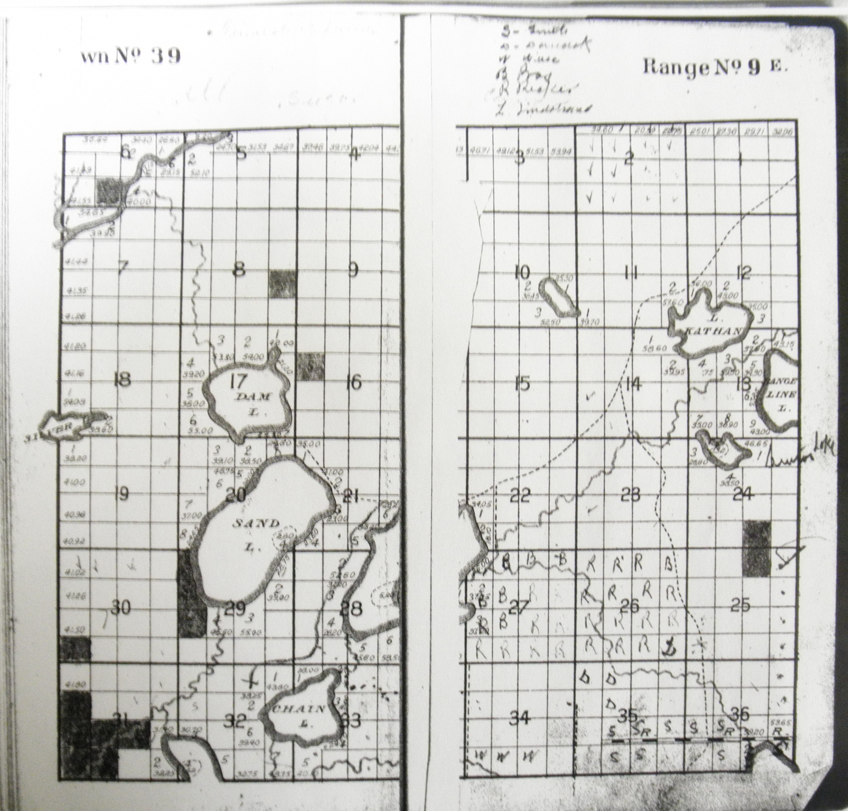 The Sugar Camp Chain in the 1910 Plats