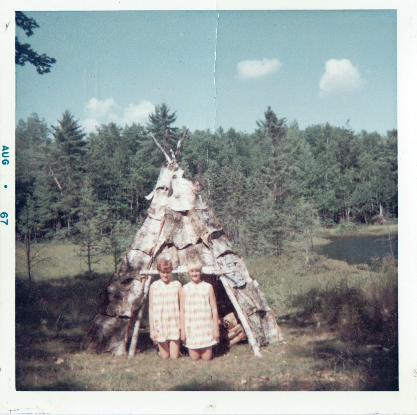 1967 Building a Teepee at Northern Hills