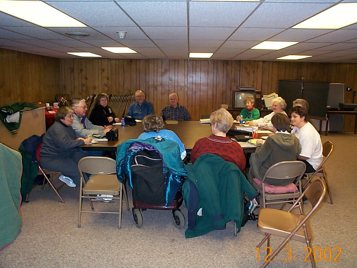 A meeting of
                      the Three Lakes Genealogical Society