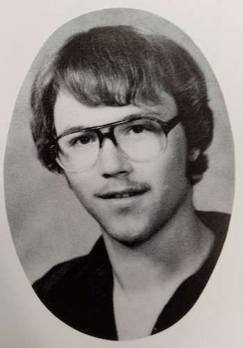 A photo of Robert Hanson in 1982